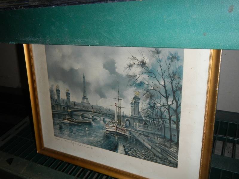 Four framed and glazed French prints. COLLECT ONLY. - Image 2 of 4