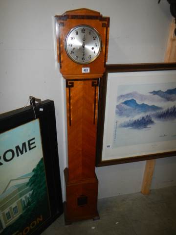 An Art Deco Grandfather clock, COLLECT ONLY.