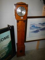 An Art Deco Grandfather clock, COLLECT ONLY.
