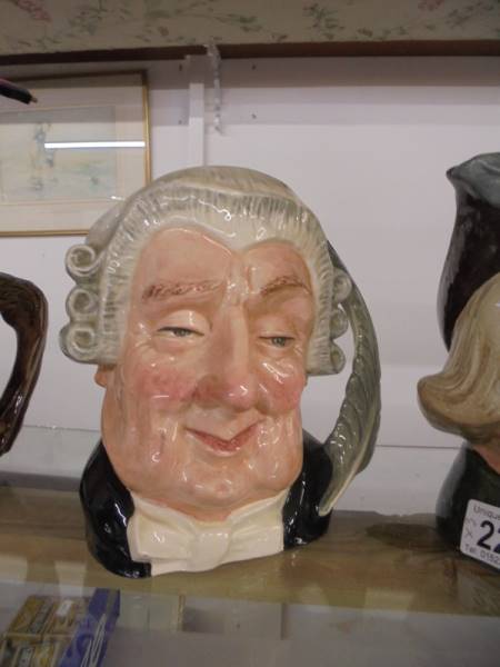 Three Royal Doulton character jugs - Robin Hood, The Lawyer and The Compleat Angler. - Image 3 of 4
