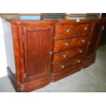 A good quality modern mahogany sideboard. COLLECT ONLY.