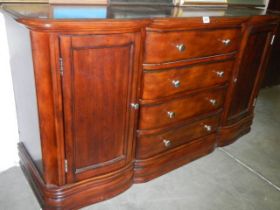 A good quality modern mahogany sideboard. COLLECT ONLY.