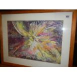 A framed and glazed modern painting signed A W Wilson 2005. COLLECT ONLY.