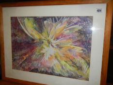 A framed and glazed modern painting signed A W Wilson 2005. COLLECT ONLY.