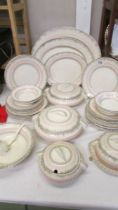 Approximately 45 pieces of circa 1960's dinnerware including platters and tureens. COLLECT ONLY.