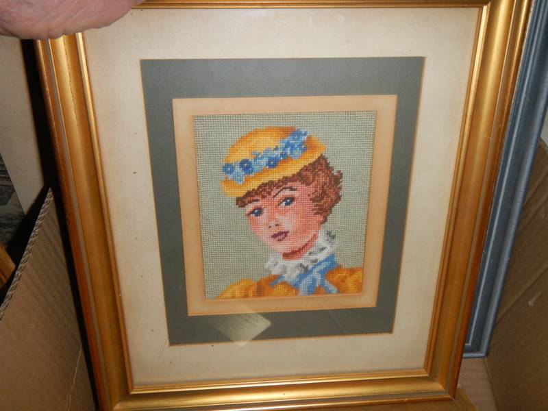 Approximately twelve framed and glazed cross stitch pictures. COLLECT ONLY. - Image 4 of 9