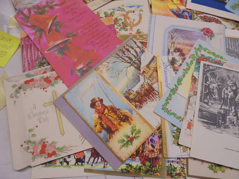 A quantity of vintage greeting cards including Christmas and 21st Birthday. - Image 7 of 8