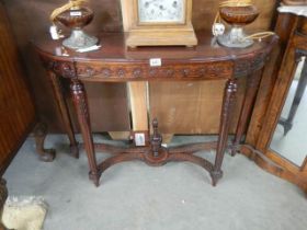 A mahogany hall table, COLLECT ONLY.