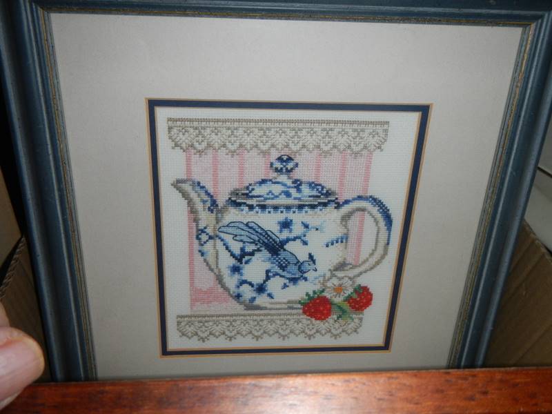 Approximately twelve framed and glazed cross stitch pictures. COLLECT ONLY. - Image 6 of 9