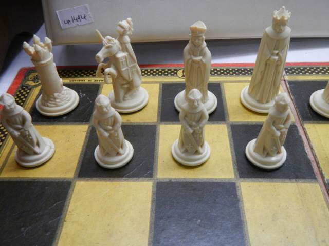 A chess set complete with board. - Image 2 of 5