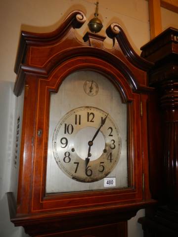 A good early 20th century small sized Grandfather clock, COLLECT ONLY. - Image 3 of 5