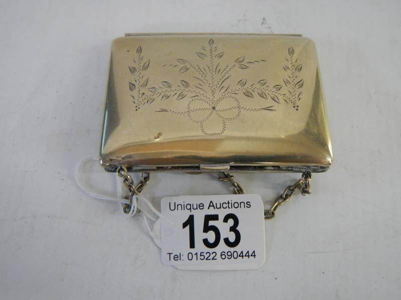 An Edwardian silver plate ladies purse. - Image 3 of 4