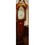 An eight day Grandfather clock, R Holt Newark. COLLECT ONLY.