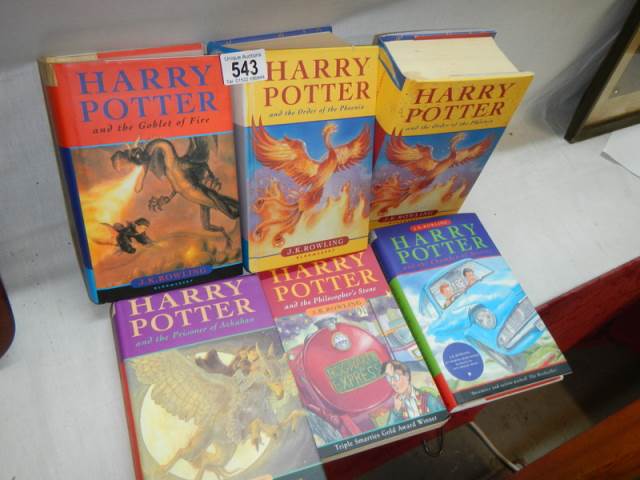 A collection of six Harry Potter books. - Image 2 of 2