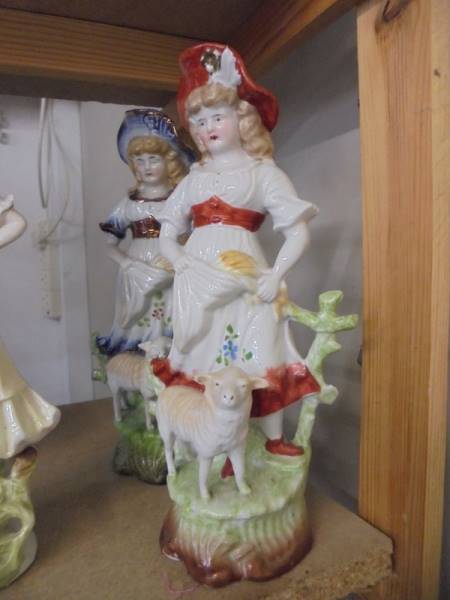 Six 19th century ceramic figures including two pairs. - Image 2 of 7