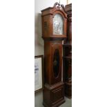 A good early 20th century small sized Grandfather clock, COLLECT ONLY.