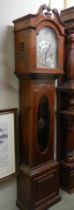 A good early 20th century small sized Grandfather clock, COLLECT ONLY.
