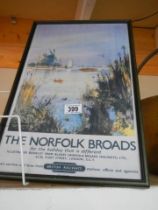 An old Norfolk Broads advertising print, COLLECT ONLY.