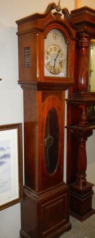 A good early 20th century small sized Grandfather clock, COLLECT ONLY. - Image 2 of 5