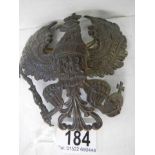 An original WW1 German Prussian Eagle front plate badge from a Picklehaube helmet,