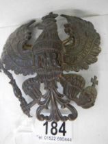 An original WW1 German Prussian Eagle front plate badge from a Picklehaube helmet,