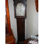 A 30 hour Grandfather clock by W Thacknall Banbury, COLLECT ONLY.