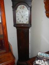 A 30 hour Grandfather clock by W Thacknall Banbury, COLLECT ONLY.