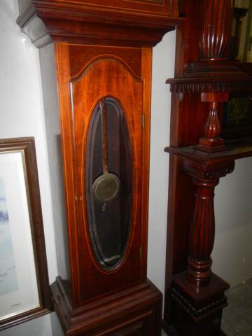 A good early 20th century small sized Grandfather clock, COLLECT ONLY. - Image 5 of 5