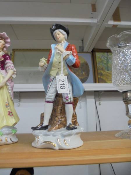 A pair of 19th century continental porcelain figures. - Image 2 of 3