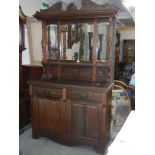 An early 20th century mirror backed dresser, COLLECT ONLY.