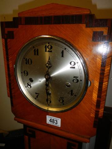 An Art Deco Grandfather clock, COLLECT ONLY. - Image 2 of 2