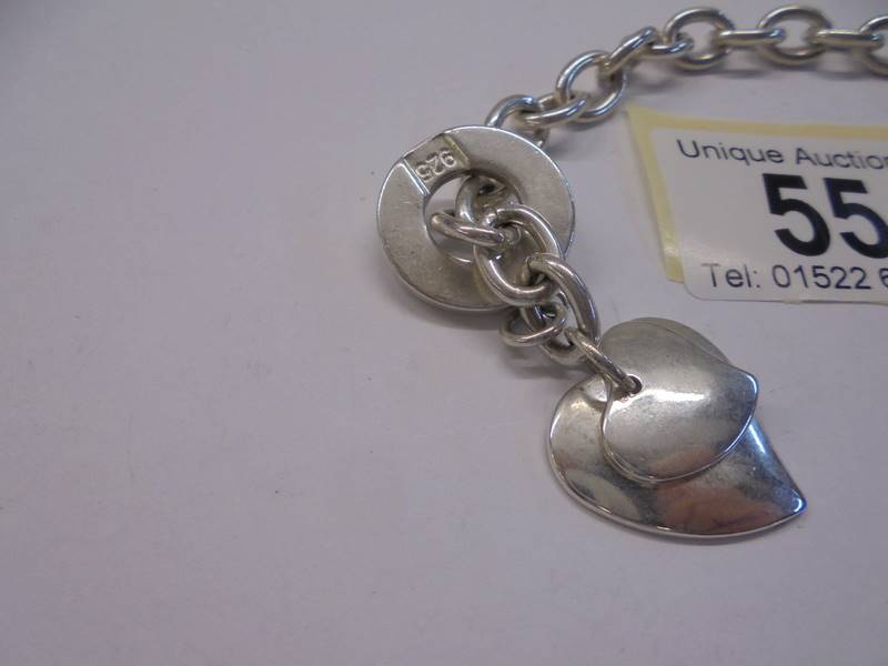 A silver (925) bracelet, 27.84 grams. - Image 2 of 2
