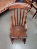 A Windsor style rocking chair, COLLECT ONLY.