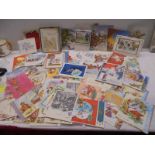 A quantity of vintage greeting cards including Christmas and 21st Birthday.