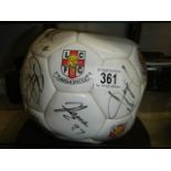 An old signed Lincoln FC football.