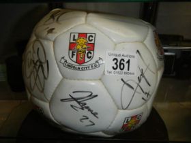 An old signed Lincoln FC football.