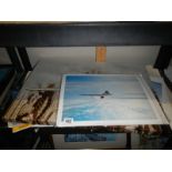 A quantity of aeronautical prints etc., COLLECT ONLY.