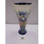 An Old Tupton ware hand painted iris vase.