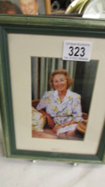 A framed and glazed signed photo of Vera Lynn and 2 of Cleo Lane and Johnny Dankworth, COLLECT ONLY. - Image 4 of 4