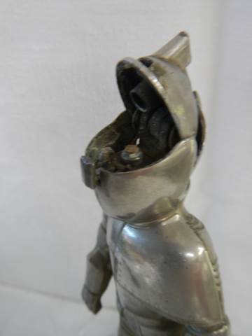 A mid 20th century table lighter in the form of a standing knight. - Image 3 of 3