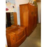 A three piece 1960's bedroom suite, COLLECT ONLY.