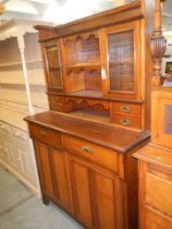 A good late Victorian mahogany two door dresser, COLLECT ONLY.