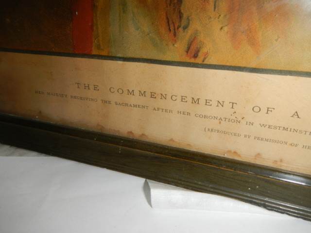 A framed and glazed print entitled 'The Commencement of a Good Queen's Reign' dated June 28 1838. - Image 2 of 3