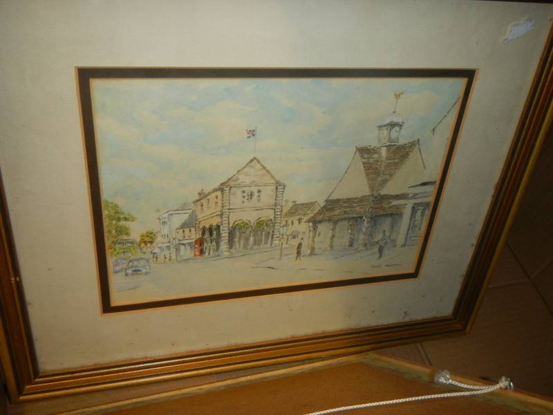 Seven assorted watercolours and oil paintings, COLLECT ONLY. - Image 2 of 7