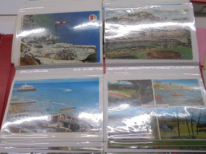 Two albums of approximately 350 mainly topographical postcards. - Image 17 of 17