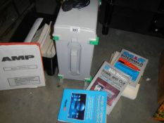 An Anritsa Spectrum analiser NP1570A with testing modules and manual and vintage Atari books etc.,