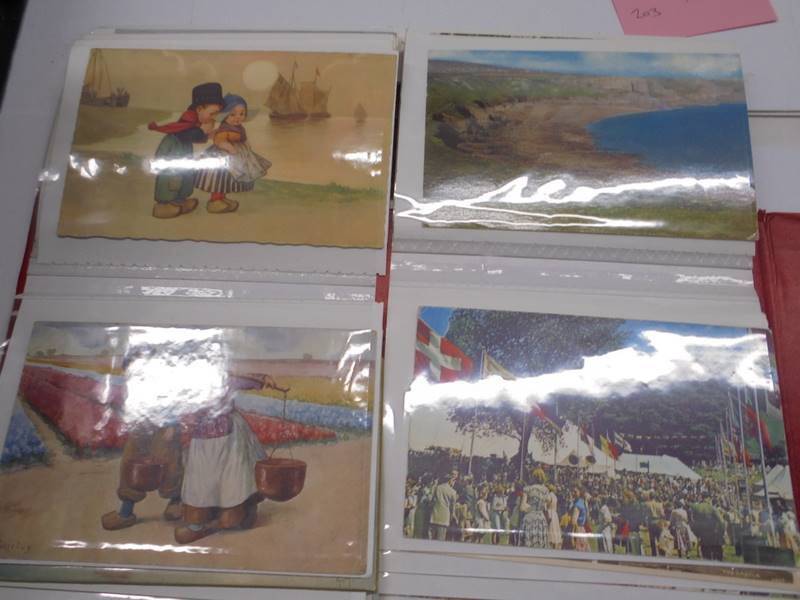 Two albums of approximately 350 mainly topographical postcards. - Image 8 of 17