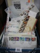 A large quantity of first day covers.
