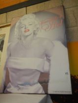 A Marylin Monroe 'Some Like it Hot' print on canvas, COLLECT ONLY.
