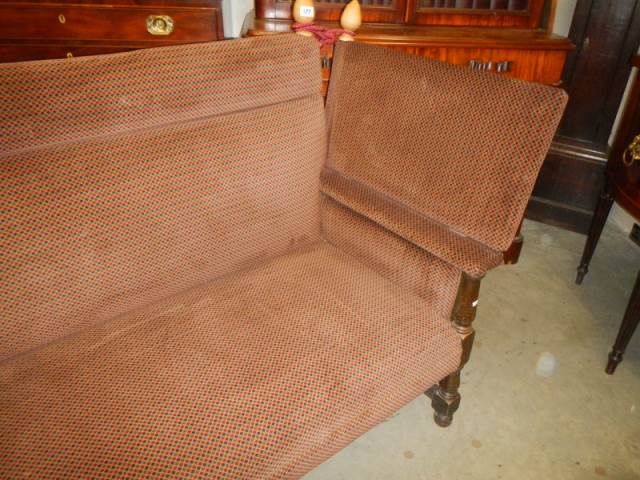 A late Victorian 'Knoll' end sofa, COLLECT ONLY. - Image 3 of 4